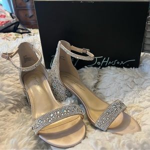Betsy Johnson Mari rhinestone heels. Never been worn. New in original box. Sz 9
